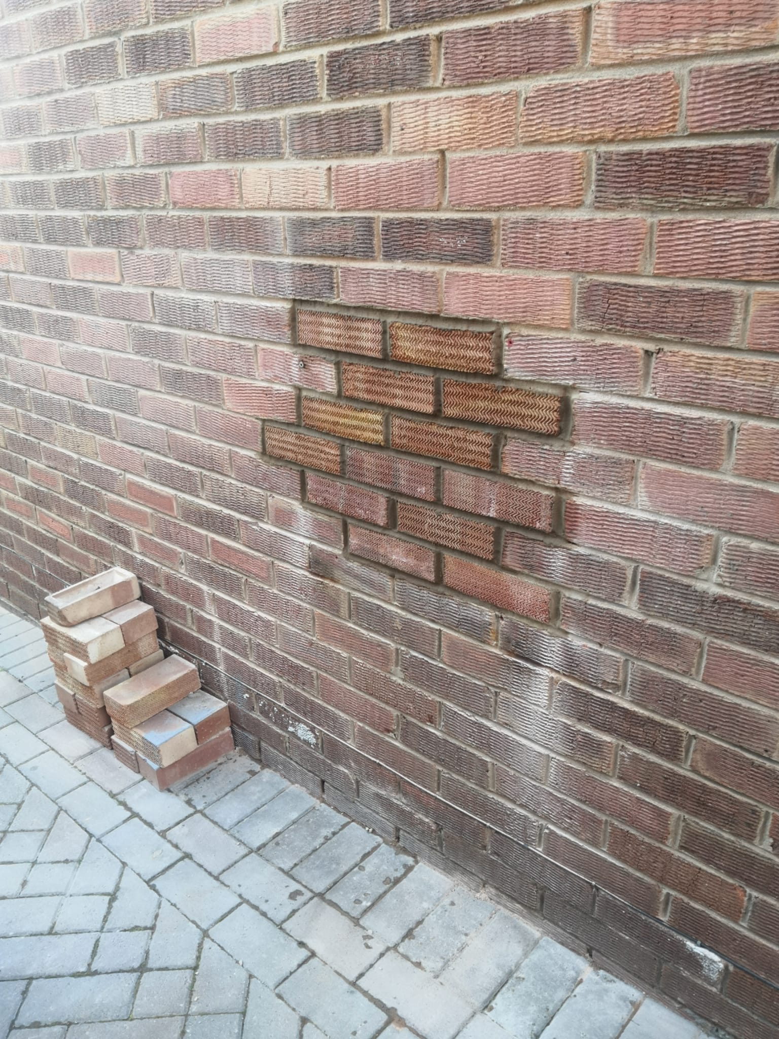 brickwork on boiler install